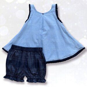 Well Dressed Wolf Bluesy Americana Plaid House Tunic Set